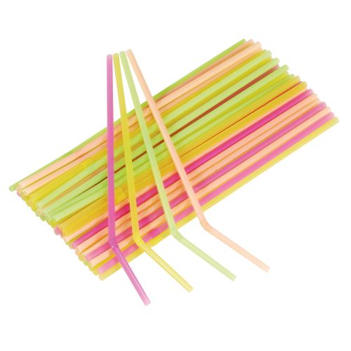 Amscan pailles 24 cm multicolores 40 pièces