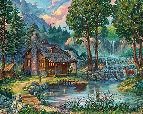 Vermont Christmas Company House by The Lake Puzzle 1000 pièces