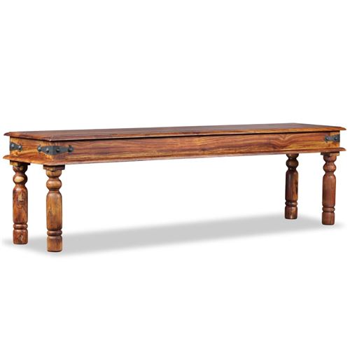 vidaXL Kasteelbankje 160x35x45 cm massief sheeshamhout