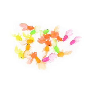 4€02 sur 20Pcs Plastique simulation petit poisson rouge en caoutchouc  souple Poisson rouge Jouet pour enfants - Accessoire poupée - Achat & prix