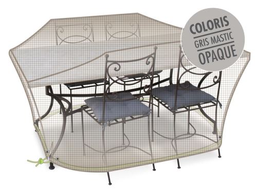 Housse de protection Cover One pour table rectangulaire + 6 chaises - 190 x 120 x 70 cm - Jardiline