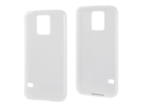 Muvit miniGel - Achterzijde behuizing voor mobiele telefoon - transparant - voor Samsung Galaxy S5