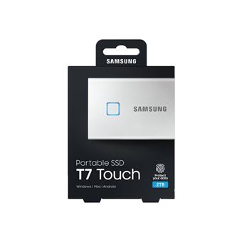 Samsung T7 Touch MU-PC2T0S - SSD - chiffré - 2 To - externe