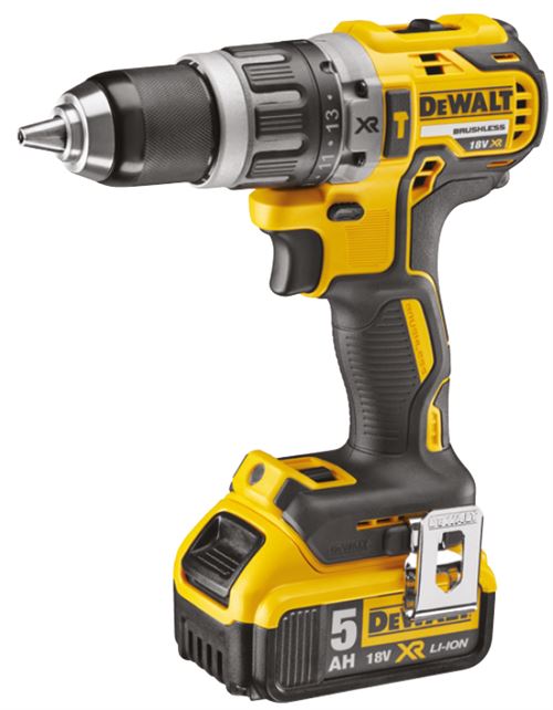 Dewalt Perceuse Visseuse À Percussion 18V 5.0Ah Xr + 2 Batteries, Chargeur En Coffret - Dcd796p2 - Image 1