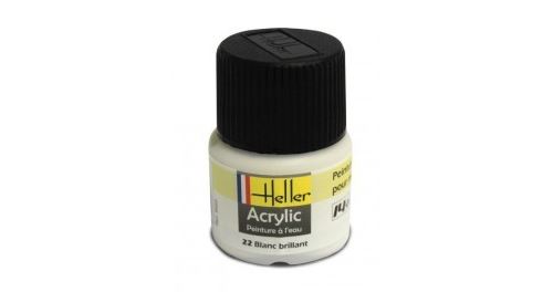 Heller Blanc Peinture Acrylique Brillant 9022 - Image 3