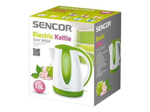 Sencor SWK 1811GR - Bouilloire - 1.8 litres - 2000 Watt - vert