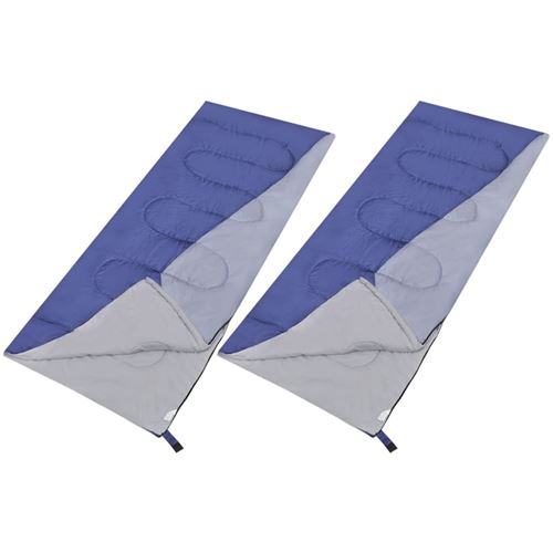 Lot de 2 sacs de couchage légers rectangulaires