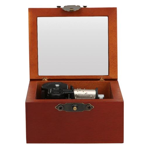 Boîte à musique en bois vintage avec miroir Game of Thrones