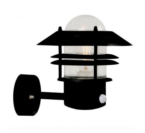 Nordlux 25031003 Blokhus Outdoor Wall Light Upward Shade Sensor Black