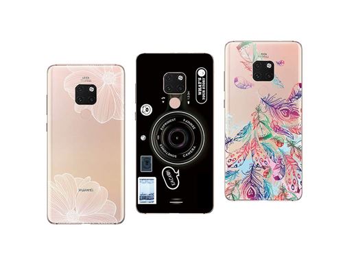 Huawei Mate 20 - lot de 3 coques gel souple et Résistant Anti Choc (pack#2)