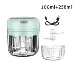 Mini Presse-ail YOUKUKE Électrique Machine à Ail 250ML&100ML - Vert
