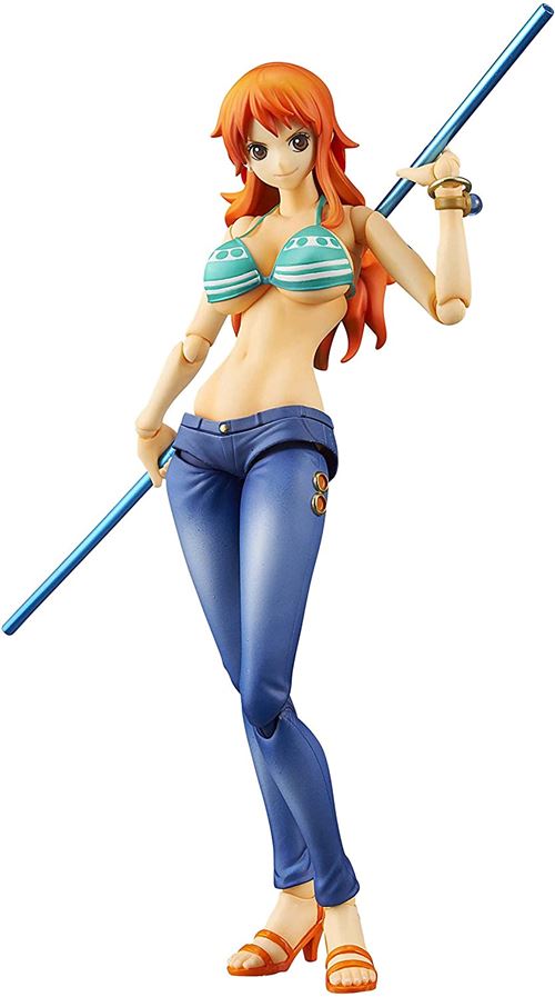 Variable Action Heroes One Piece Nami About 17cm Pvc Painted Fine Art Figure