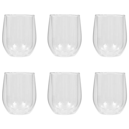 vidaXL 6 pcs Verres thermos à double paroi pour café expresso 320 ml