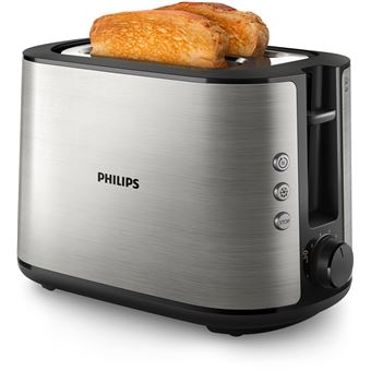 Philips Viva Collection HD2650 Full metal - Grille-pain - 2 tranche - 2 Emplacements - acier inoxydable - 1