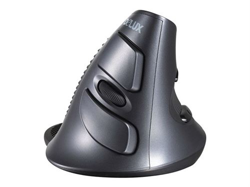 Kondator Wow GripMouse Deluxe - Muis - 5 knoppen - draadloos - antraciet