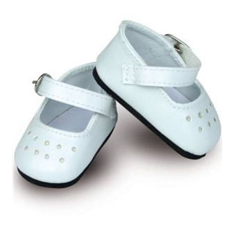 Chaussures à bride blanches poupée 39/44/48cm - 1