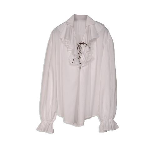 Chemise &eacute;poque Homme Blanche - Blanc - M/L
