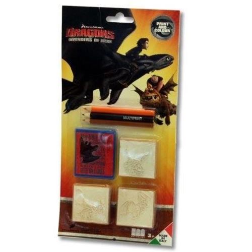 Multiprint jeu de coloriage Dragon Trainer 7-piece