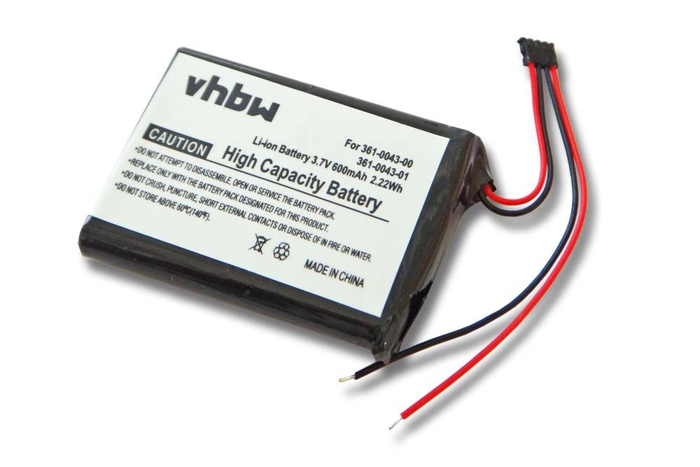 Batterie Remplacement Vhbw 1250mAh Pour Garmin 361-00019-11 - Li-Polymère 3,7V
