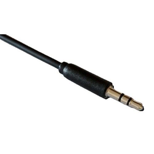 Lineaire - a195nb jack 3.5mm stéréo mâle mâle extra fin - 1m noir.