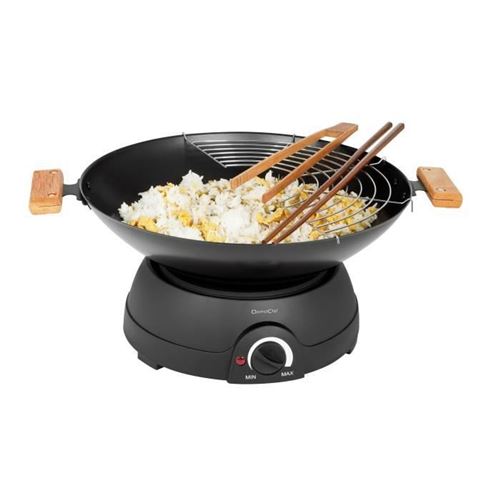 Domoclip Dom194 Wok Electrique Et Fondue - Noir