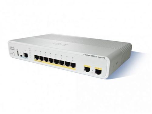 Cisco Catalyst Compact 2960C-12PC-L - switch - 12 poorten - Beheerd - rack-uitvoering