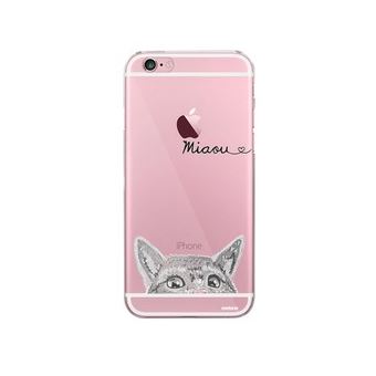 10 Sur Coque Iphone 6 Iphone 6s Rigide Transparente Chat Miaou Evetane Autres Achat Prix Fnac