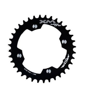 Plateau e bike/vae mono diam 104 exter 36dts noir 4 branches miche comp. brose - 1