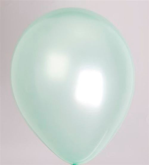 Sac avec 100 ballons n ° 12 perle vert clair