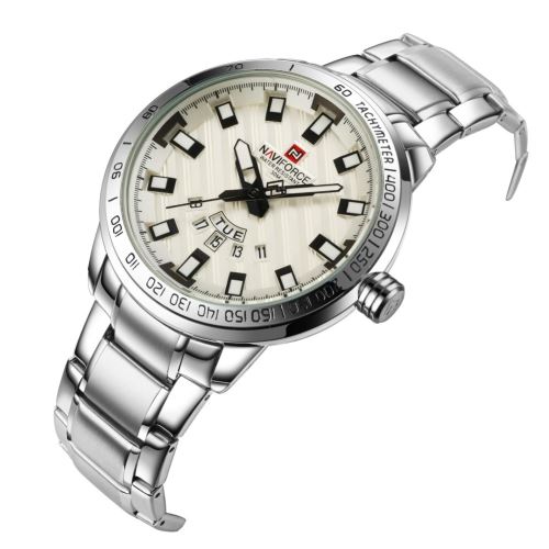 Montre Homme Quartz Acier inoxydable NF9090 Argent