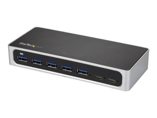 STARTECH Hub USB-C à 7 ports avec alimentation externe - USB Type-C vers 5x USB A et 2x USB-C - USB 3.0