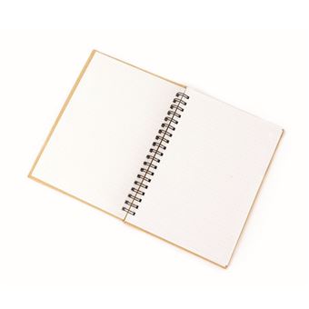 Carnet Kraft Spirales Papier blanc et pois 130 x 180 cm