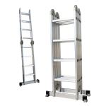 Échelle Pliante, Echelle multifonction, de 1,25 à 4,78 m, 6 en 1, EN 131, Taille déployée: 478 x 35 x 6,5 cm