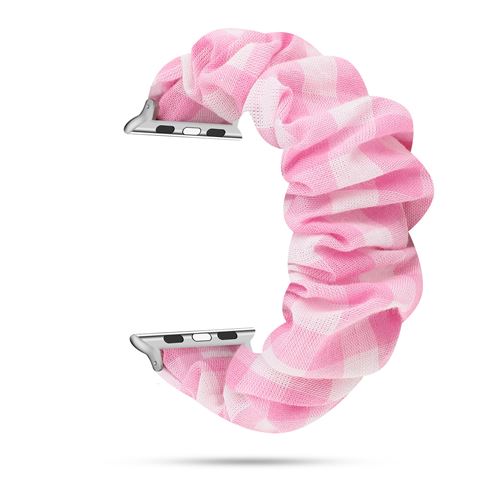 Bracelet de montre en tissu élastique pour Apple Watch Series 6/ SE/ 5/ 4 40mm - Rose