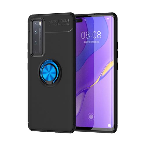 Coque en TPU + métal avec béquille noir/bleu pour votre Huawei Nova 7 Pro 5G