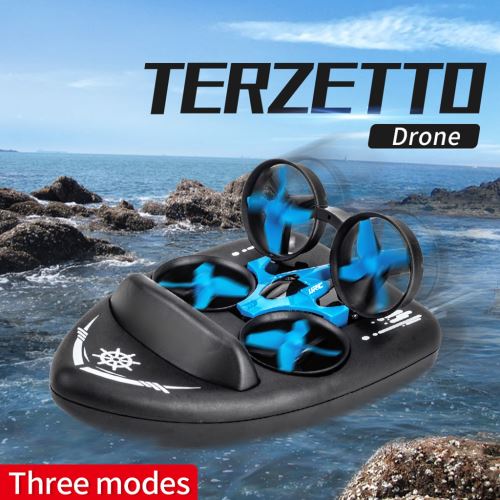 JJR / C H36F terzetto 3 en 1 vol Air Boat terrestre Driving Mode RC Drone amovible