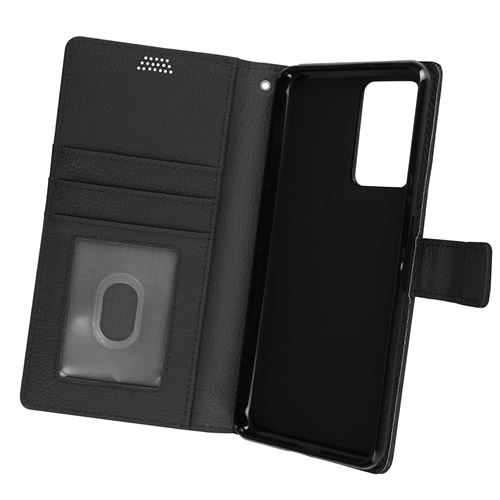 Étui pour Realme GT Neo 3 Clapet Portefeuille Support Vidéo Dragonne Avizar Noir