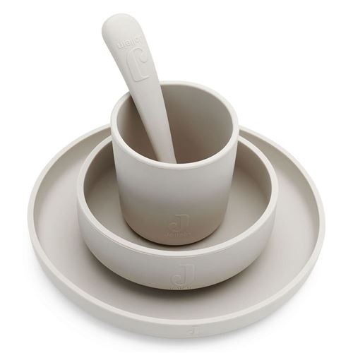Jollein Ensemble à dîner 4 pcs Nougat Silicone
