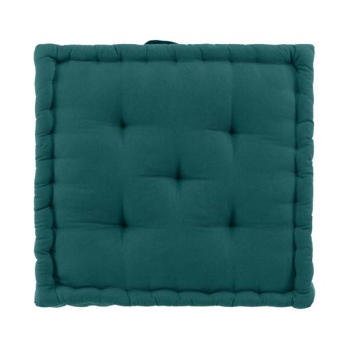Non Communiqué Coussin De Sol "Twily" 50X50cm Emeraude