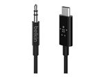 Belkin RockStar - Câble audio - 24 pin USB-C mâle pour mini-phone stereo 3.5 mm mâle - 1.83 m - blanc