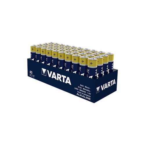 Varta - Piles LONGLIFE AAA (LR03) boîte de 40