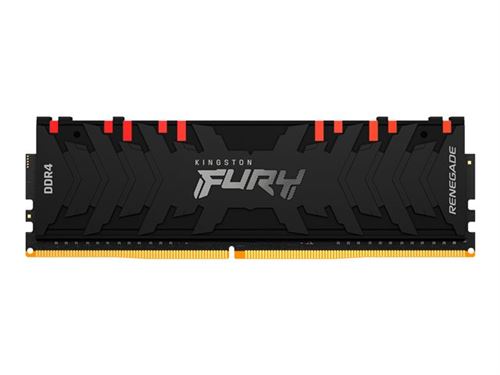 Kingston FURY Renegade RGB - DDR4 - module - 16 Go - DIMM 288 broches - 3200 MHz / PC4-25600 - CL16 - 1.35 V - mémoire sans tampon - non ECC - noir