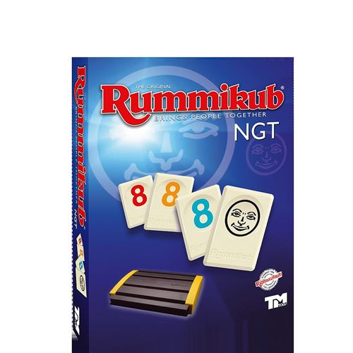 Jeu de société Rummikub NGT avec une boîte pratique pour ranger les tuiles