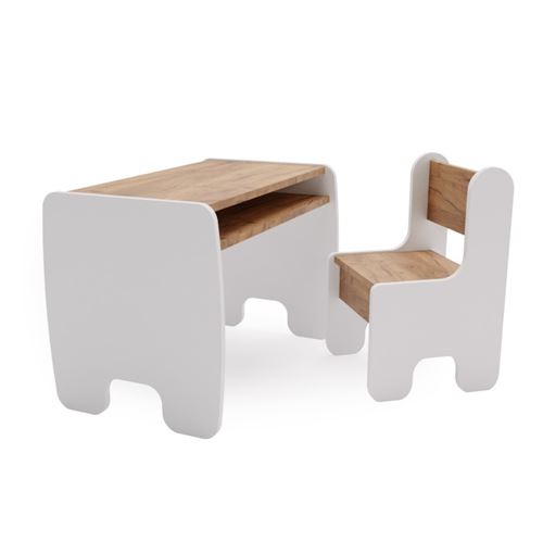 Table et chaise bois enfant