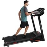 Ise tapis de course électrique pliable pro, moteur silencieux de 3 hp, 1-16km/h écran lcd multifonction avec12 programmes d'exercice