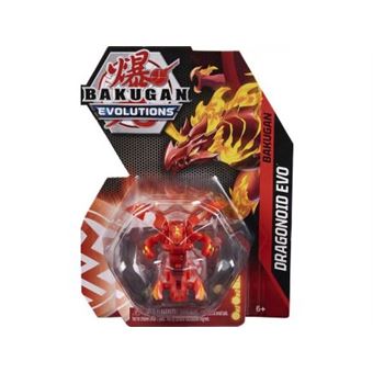 Coffret bakugan - pack dragonoid evo : boule rouge figurine - set evolutions serie 4 + 1 carte tigre - 1