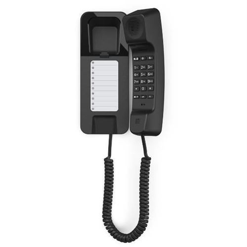Téléphone Fixe - Gigaset - Desk 200 - Noir - 1 Combiné - Sans Mains Libres