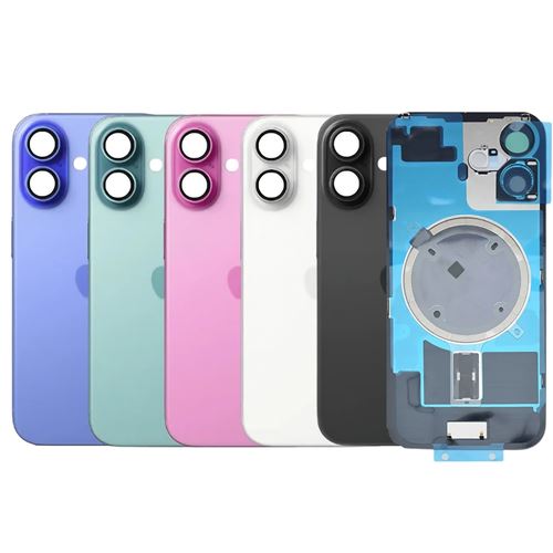 Vitre Arrière De Remplacement Pour IPhone 14 - Noir, Avec Support Et NFC - Marque GLOBALSTOCK, Neuf