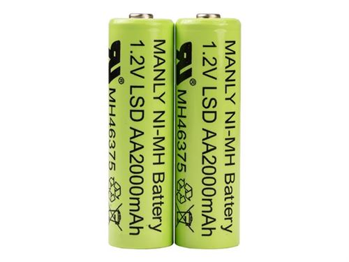 Socket - Batterie 2 x type AA - NiMH - (rechargeables) - 2000 mAh - pour SocketScan S700, S730, S740