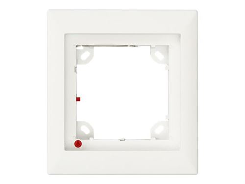 Mobotix Single Frame - Châssis de sortie - blanc - commande unique - pour IP Video Door Station T25